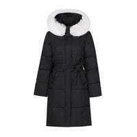 Big Fur Collar Women's Mid-length Winter Loose Korean Style Padded Down Jacket