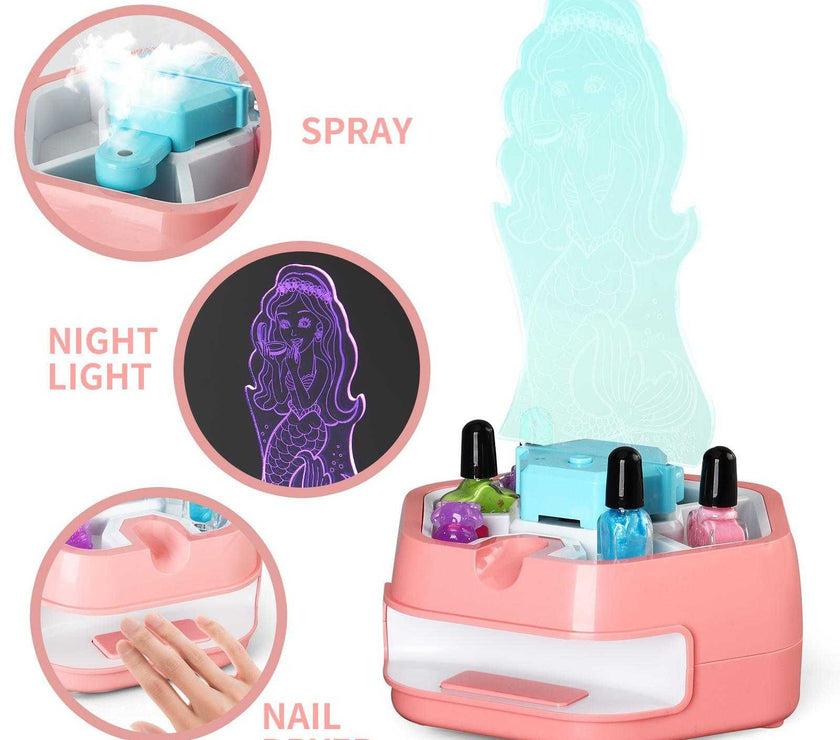 Kids Makeup And Nail Art Spray Set
