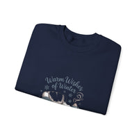 Cozy Winter Sweatshirt with 'Warm Wishes of Winter' Design