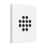 Zodiac Constellation Chart Canvas | Astrology Art Print, Metallic Galaxy