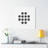 Zodiac Constellation Chart Canvas | Astrology Art Print, Metallic Galaxy