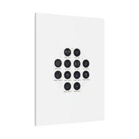 Zodiac Constellation Chart Canvas | Astrology Art Print, Metallic Galaxy