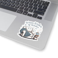 Winter Warmth Kiss-Cut Stickers - Cozy Home Decor for Holiday Spirit
