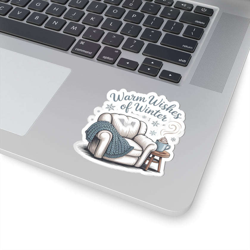 Winter Warmth Kiss-Cut Stickers - Cozy Home Decor for Holiday Spirit
