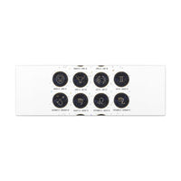 Zodiac Constellation Chart Canvas | Astrology Art Print, Metallic Galaxy