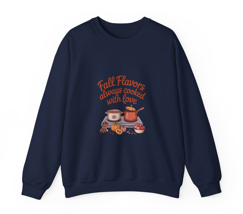 Fall Flavors Crewneck Sweatshirt - Always Cooked with Love