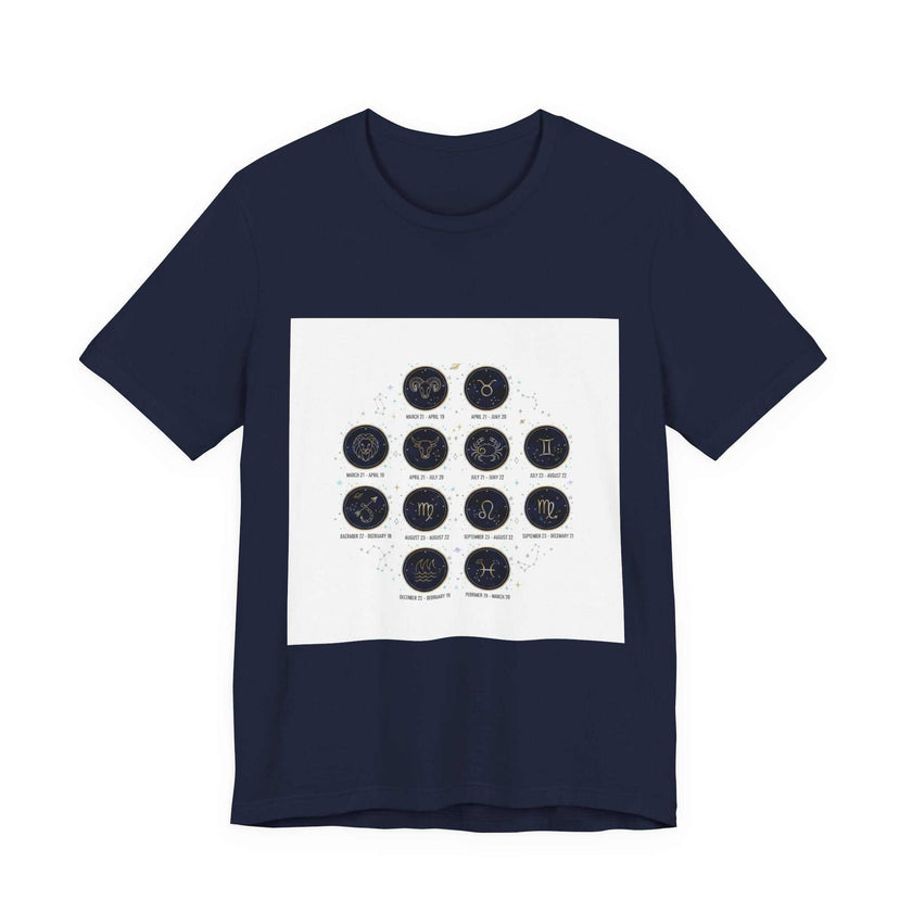 Zodiac Constellation Chart T-Shirt | Astrology Glyphs, Cosmic Map
