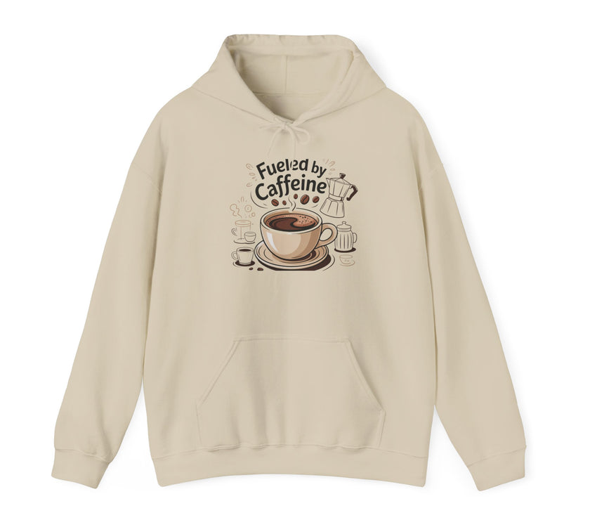 Caffeine Lover's Hoodie - Fueled by Caffeine Sweatshirt