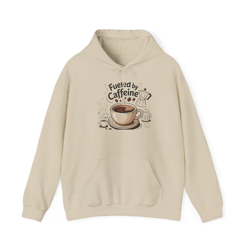Caffeine Lover's Hoodie - Fueled by Caffeine Sweatshirt