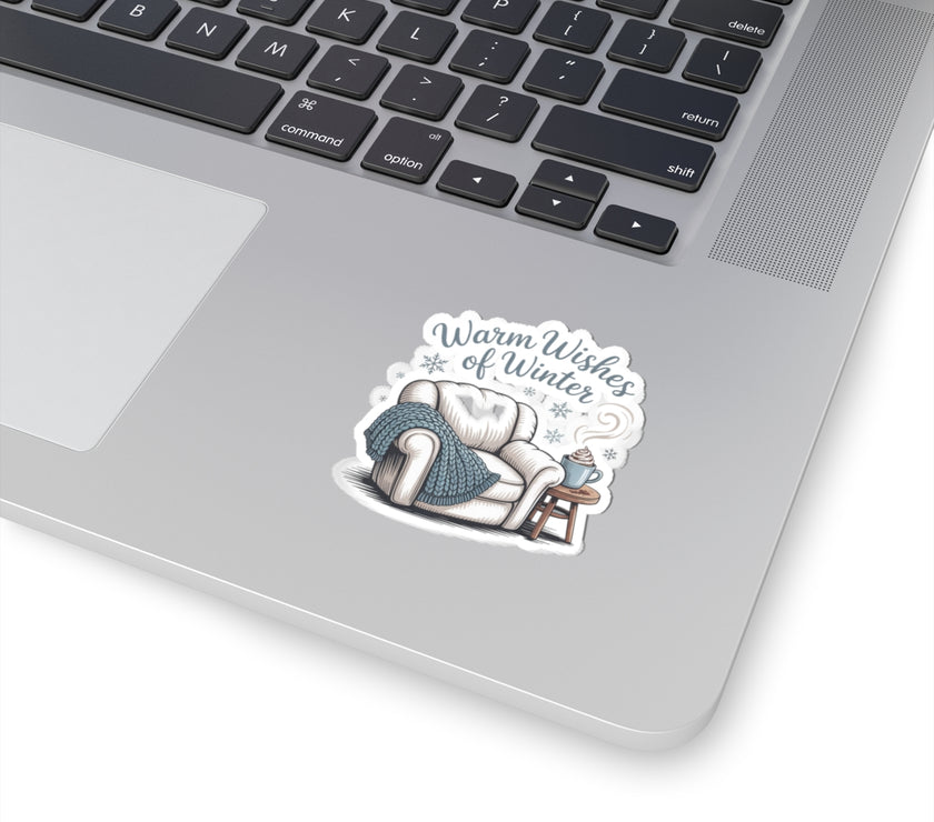 Winter Warmth Kiss-Cut Stickers - Cozy Home Decor for Holiday Spirit