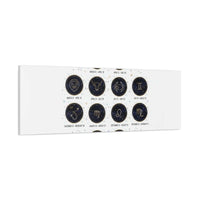 Zodiac Constellation Chart Canvas | Astrology Art Print, Metallic Galaxy