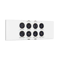 Zodiac Constellation Chart Canvas | Astrology Art Print, Metallic Galaxy