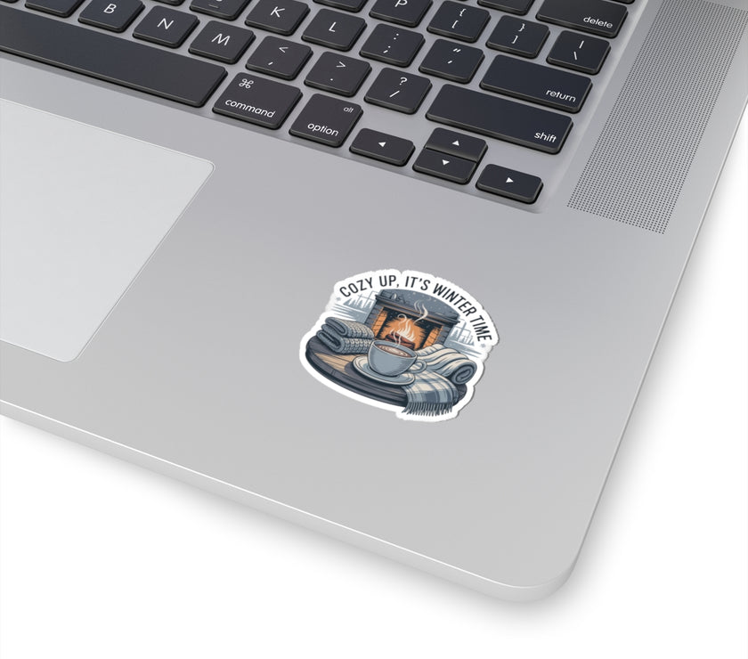 Cozy Winter Time Kiss-Cut Stickers - Perfect for Home Decor & Gifts