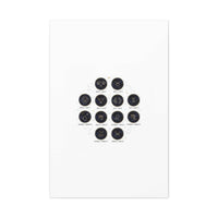 Zodiac Constellation Chart Canvas | Astrology Art Print, Metallic Galaxy