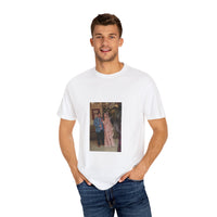 Nostalgic Unisex Garment-Dyed T-Shirt with Vintage Photo Design