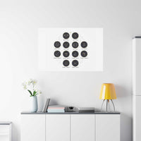 Zodiac Constellation Chart Canvas | Astrology Art Print, Metallic Galaxy