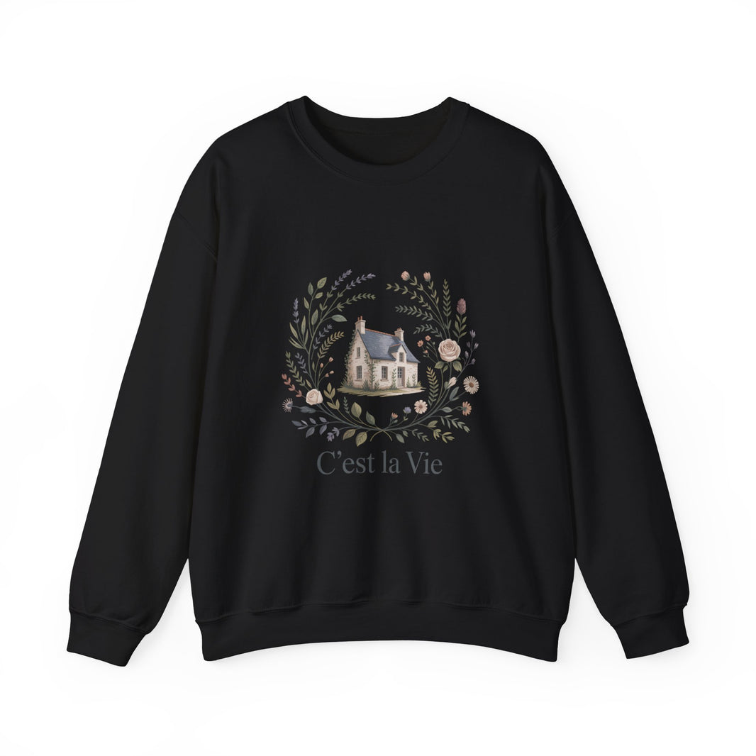 C'est La Vie Crewneck Sweatshirt - Cozy Unisex Fashion for Everyday Wear