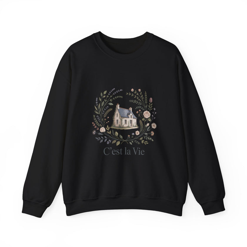 C'est La Vie Crewneck Sweatshirt - Cozy Unisex Fashion for Everyday Wear