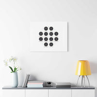 Zodiac Constellation Chart Canvas | Astrology Art Print, Metallic Galaxy