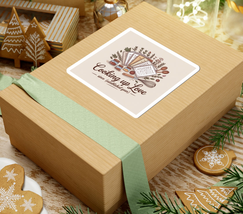 Cooking Up Love Stickers - Perfect for Foodies and Home Chefs