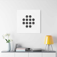Zodiac Constellation Chart Canvas | Astrology Art Print, Metallic Galaxy
