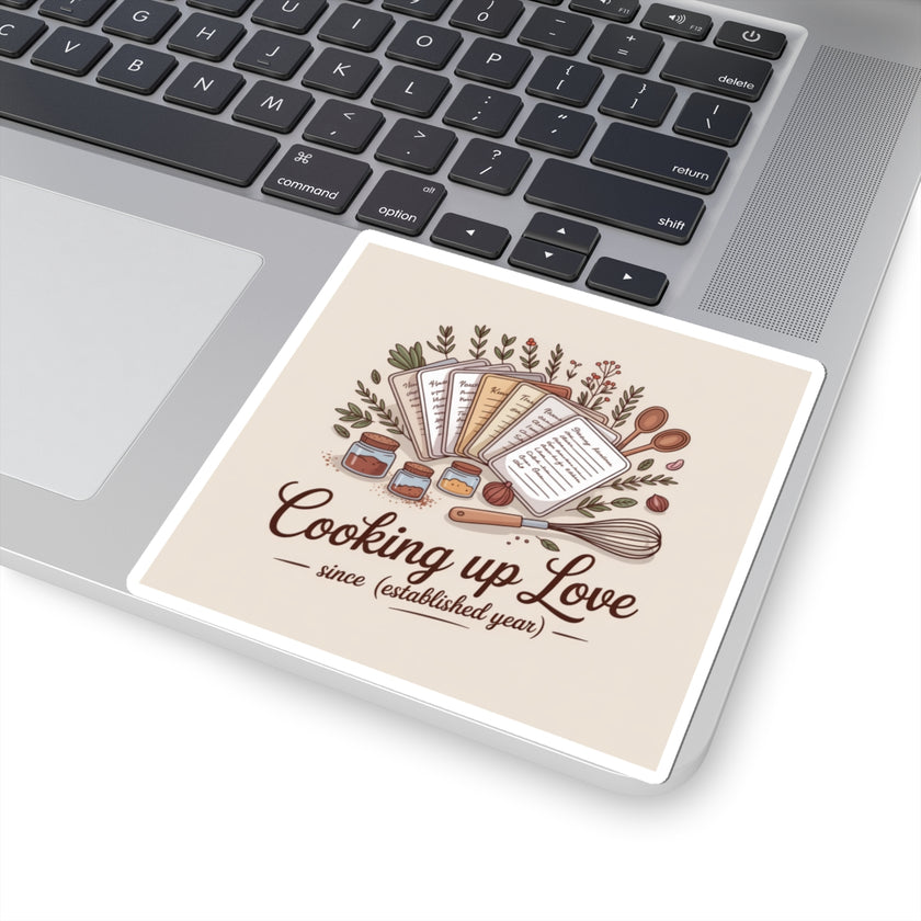 Cooking Up Love Stickers - Perfect for Foodies and Home Chefs