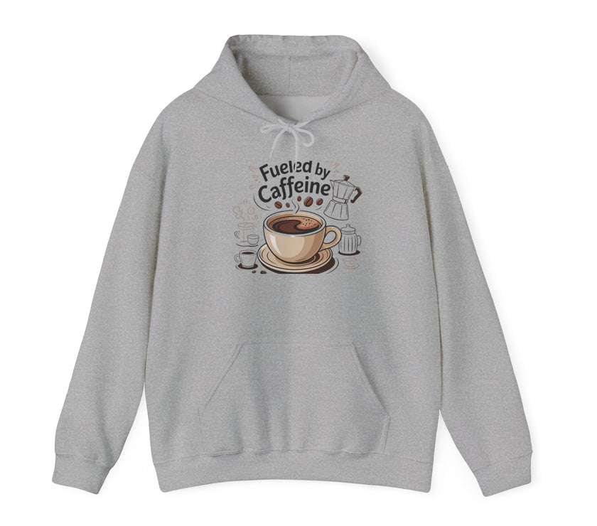 Caffeine Lover's Hoodie - Fueled by Caffeine Sweatshirt