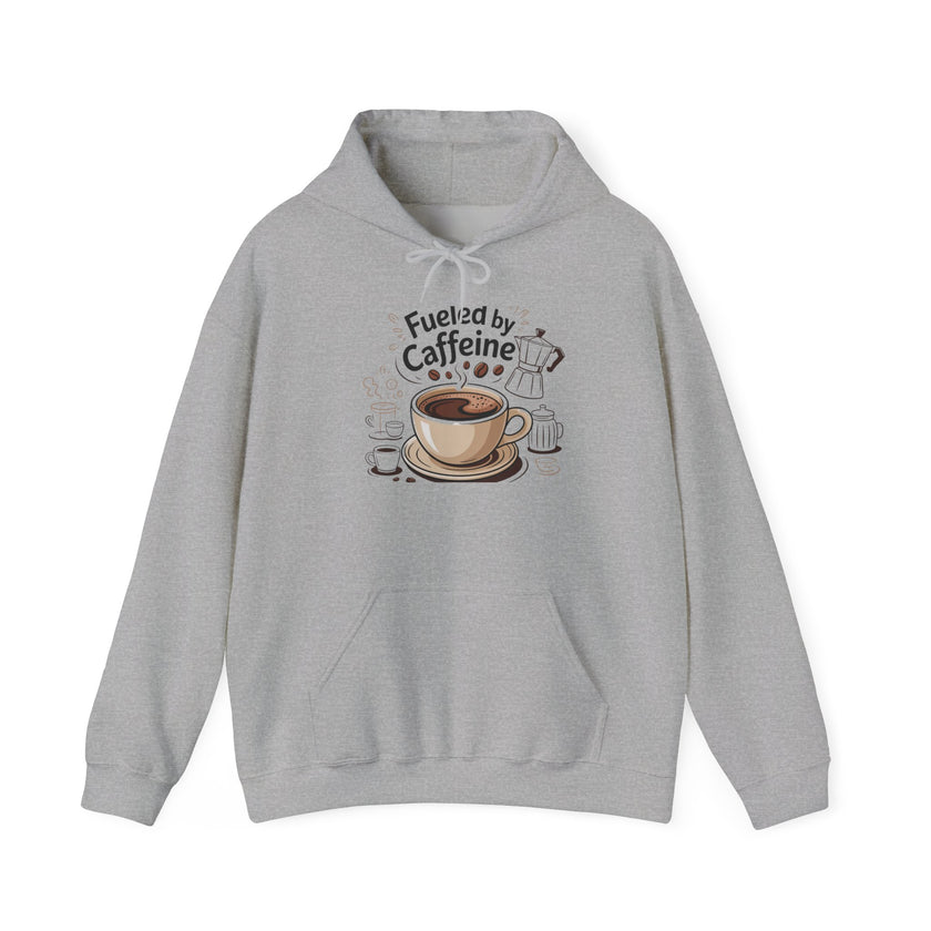Caffeine Lover's Hoodie - Fueled by Caffeine Sweatshirt
