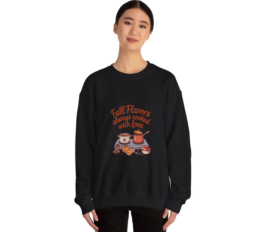 Fall Flavors Crewneck Sweatshirt - Always Cooked with Love