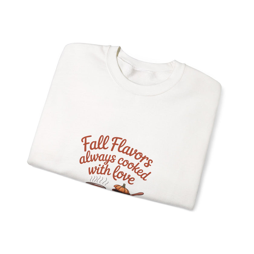 Fall Flavors Crewneck Sweatshirt - Always Cooked with Love