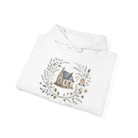 Cozy Nature-Themed Unisex Hoodie with House Design