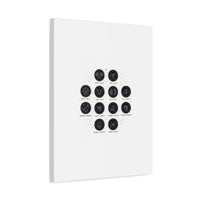 Zodiac Constellation Chart Canvas | Astrology Art Print, Metallic Galaxy