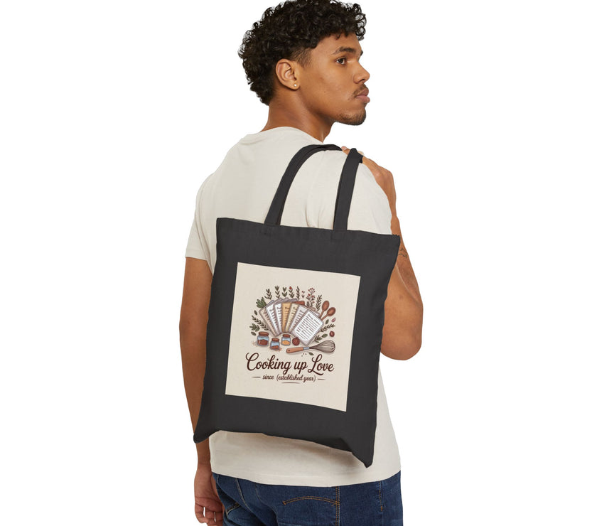Cooking Up Love Cotton Canvas Tote Bag