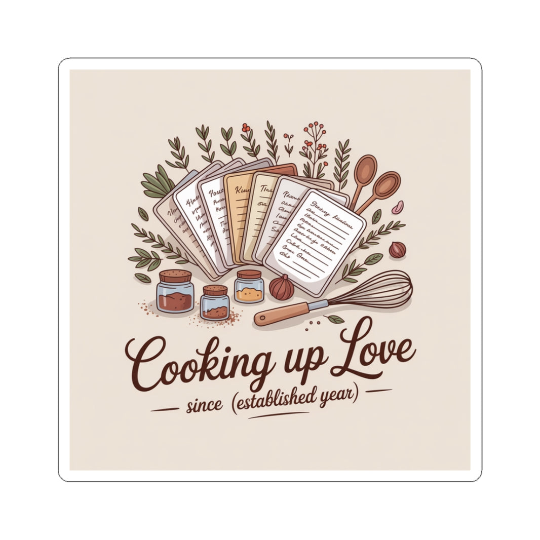 Cooking Up Love Stickers - Perfect for Foodies and Home Chefs