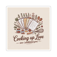 Cooking Up Love Stickers - Perfect for Foodies and Home Chefs