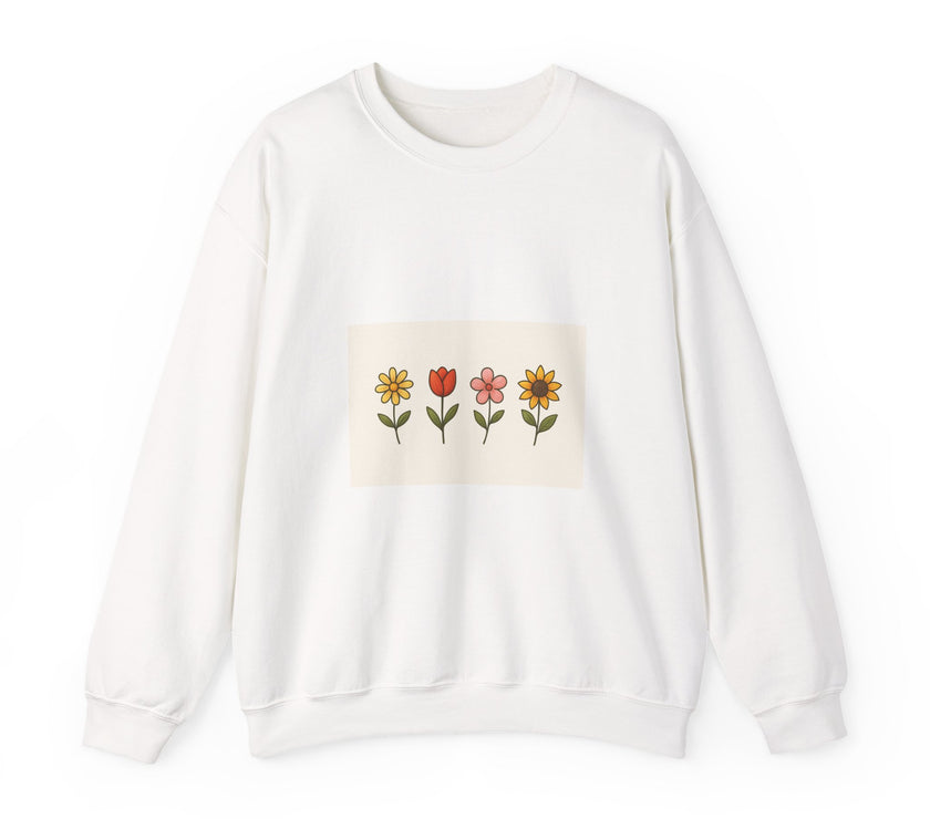 Floral Print Unisex Sweatshirt - Cozy Crewneck, Ideal Gift for Friends, Spring Fashion, Comfort Wear, Casual Layering, Perfect for [...]