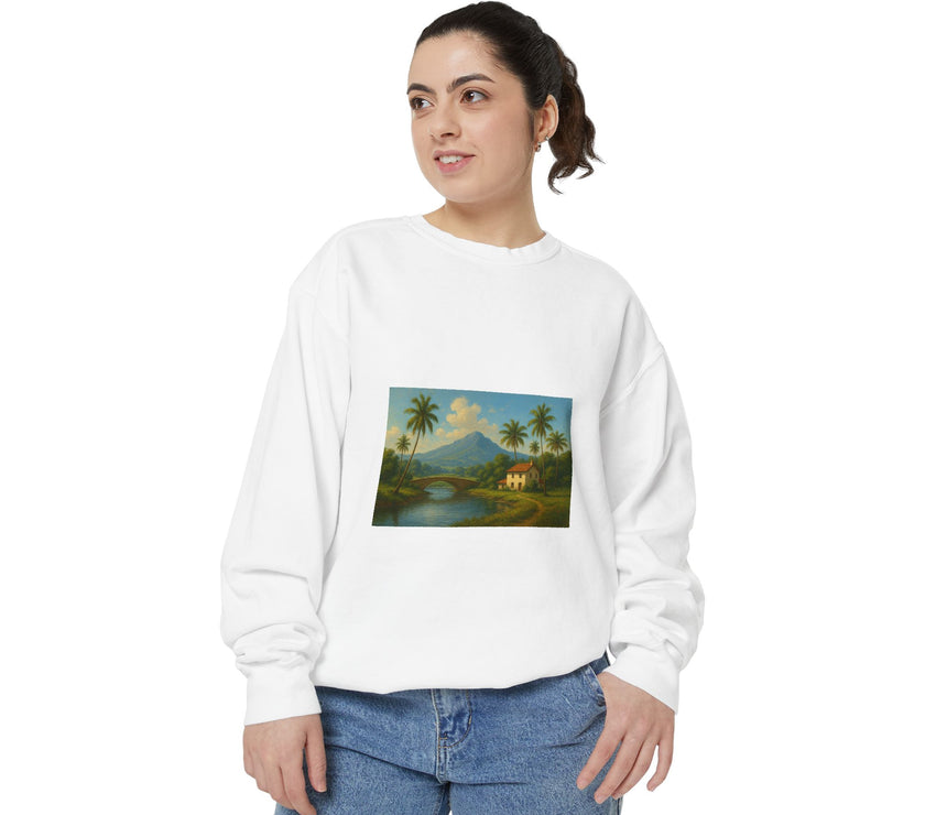 Artistic Tropical Landscape Sweatshirt