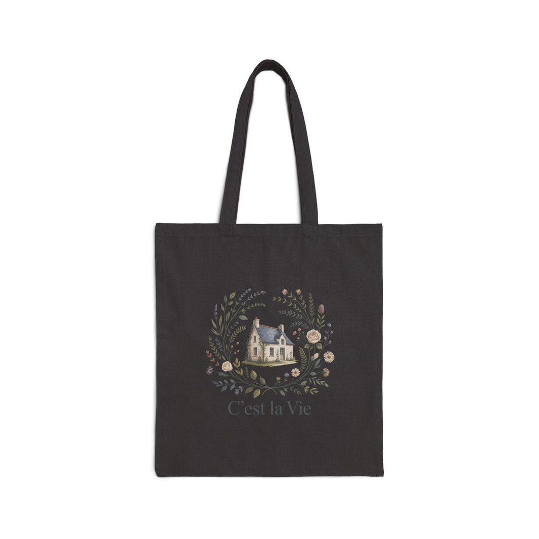 C'est la Vie Cotton Canvas Tote Bag