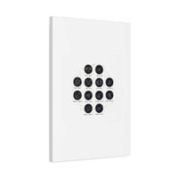 Zodiac Constellation Chart Canvas | Astrology Art Print, Metallic Galaxy