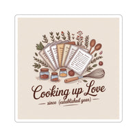 Cooking Up Love Stickers - Perfect for Foodies and Home Chefs