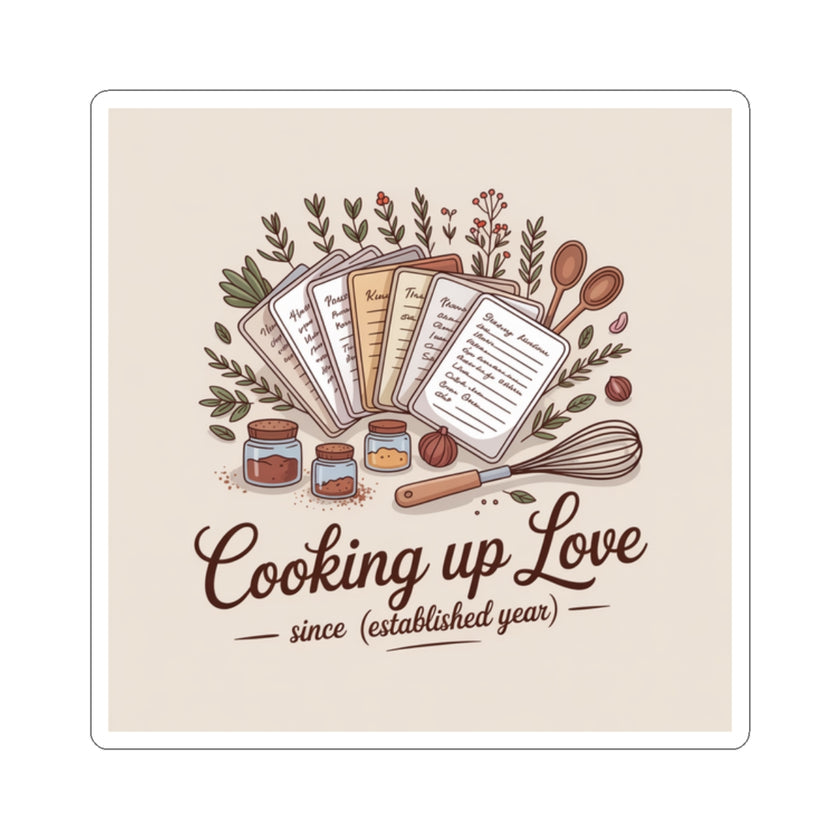 Cooking Up Love Stickers - Perfect for Foodies and Home Chefs