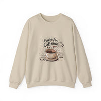 Coffee Lover's Crewneck Sweatshirt - Fueled by Caffeine