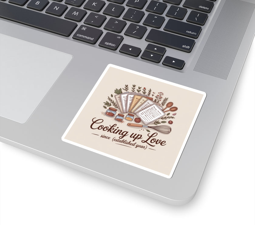 Cooking Up Love Stickers - Perfect for Foodies and Home Chefs