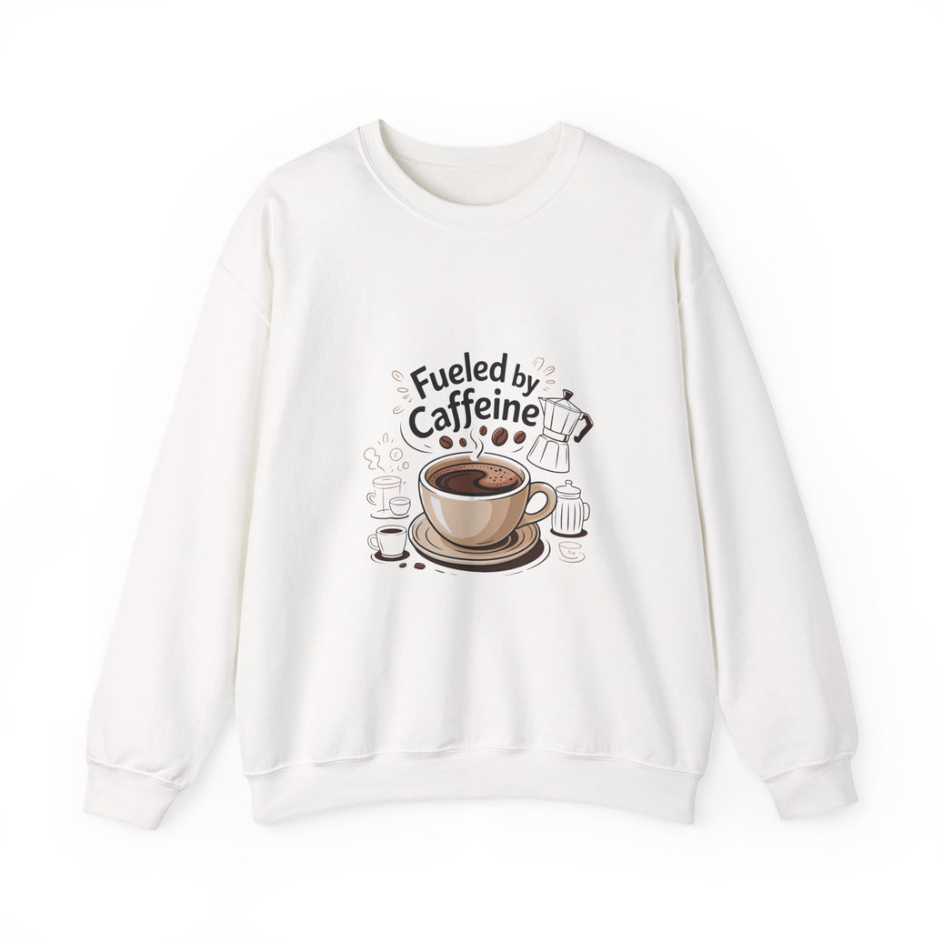 Coffee Lover's Crewneck Sweatshirt - Fueled by Caffeine