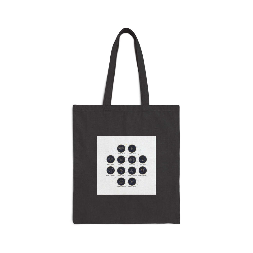 Celestial Moon Phase Grid Tote | Astrological, Constellation Canvas