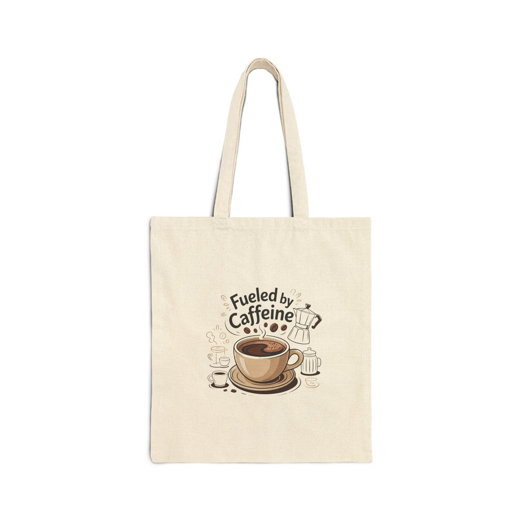 Fueled by Caffeine Cotton Canvas Tote Bag