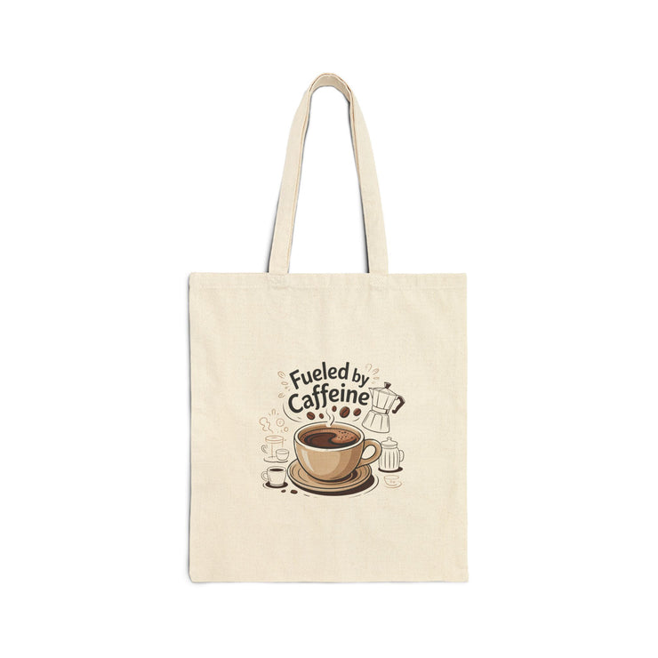 Fueled by Caffeine Cotton Canvas Tote Bag