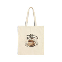Fueled by Caffeine Cotton Canvas Tote Bag