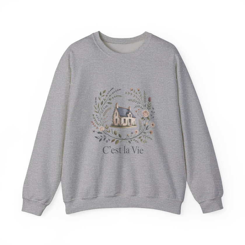 C'est La Vie Crewneck Sweatshirt - Cozy Unisex Fashion for Everyday Wear