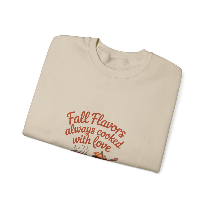 Fall Flavors Crewneck Sweatshirt - Always Cooked with Love